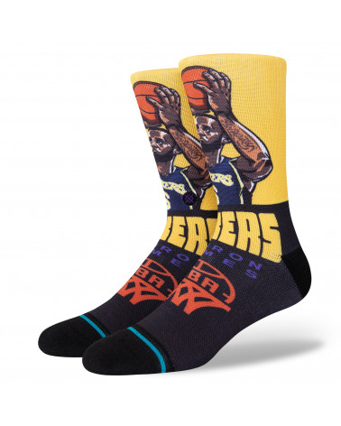 Stance Graded Lebron Crew Sock Gold