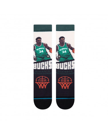 Stance Graded Giannis Crew Sock Tan