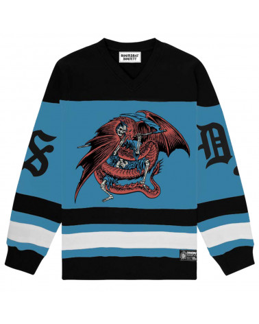Doomsday Trapped Hockey Crewneck Black/Blue