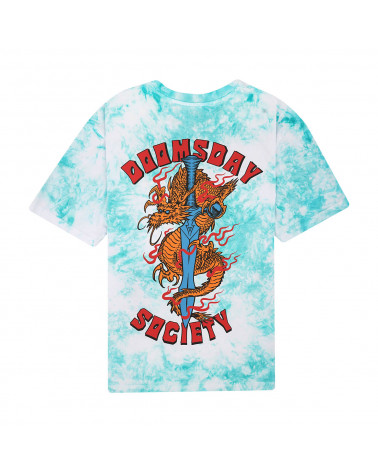 Doomsday Dragon T-Shirt Tiedye Acqua