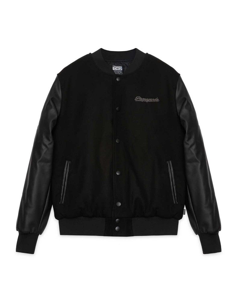 Propaganda Baseball Varsity Jacket Black