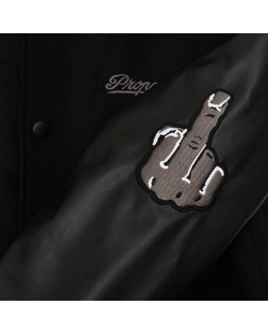 Propaganda Baseball Varsity Jacket Black