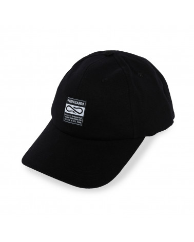 Propaganda Cappello Label Cap Black