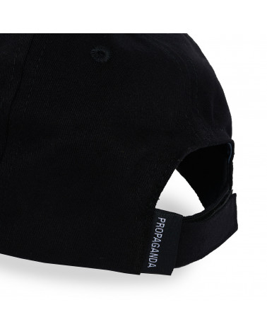 Propaganda Label Cap Black