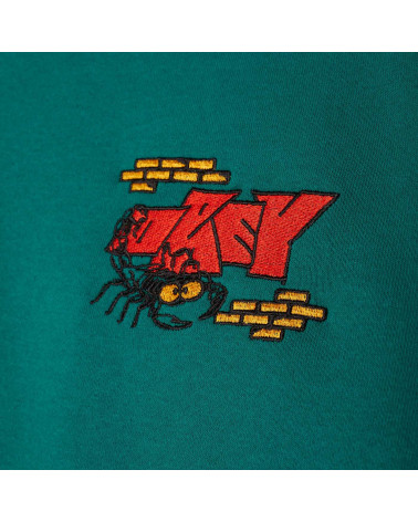 Obey Sweatshirt Brick By Brick Crew Speciality Fleece Ivy