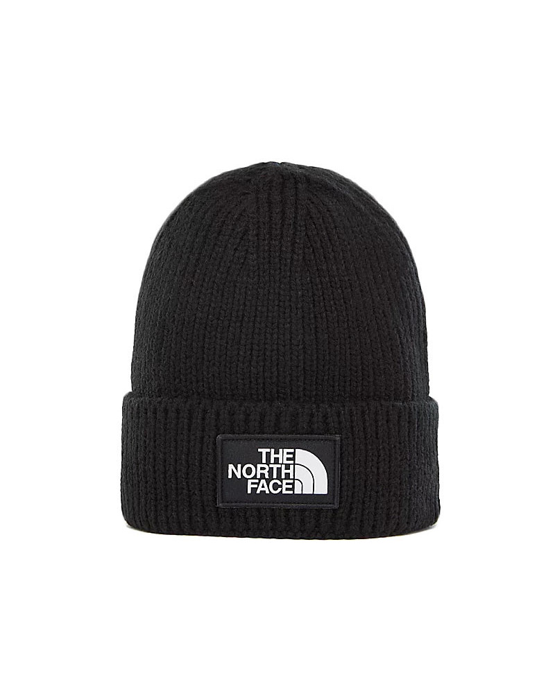 The North Face Logo Box Cuff Beanie Black