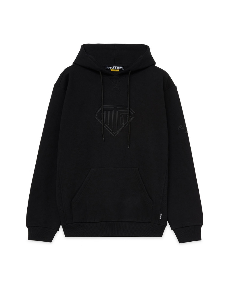 Iuter Sweatshirt Logo Hoodie Black