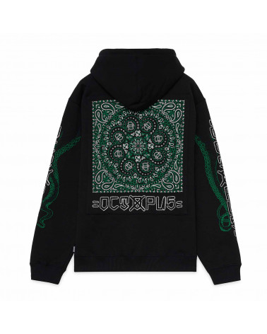 Octopus Felpa Bandana Logo Hoodie Black
