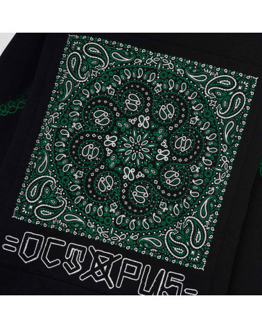 Octopus Felpa Bandana Logo Hoodie Black