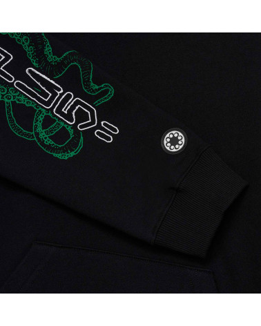 Octopus Felpa Bandana Logo Hoodie Black