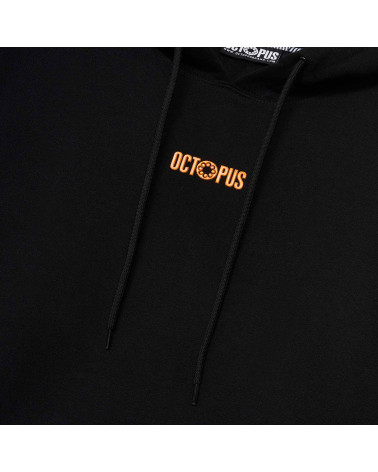 Octopus Sweatshirt Logo Hoodie Black