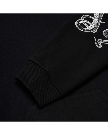 Octopus Felpa Logo Hoodie Black