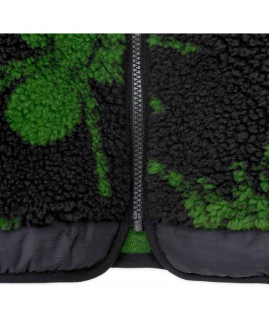 Iuter Jacket Spider Fur Zip Hoodie Black