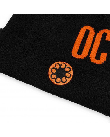 Octopus Logo Fold Beanie Black