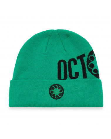 Octopus Logo Fold Beanie Green