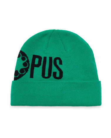 Octopus Cappello Logo Fold Beanie Green