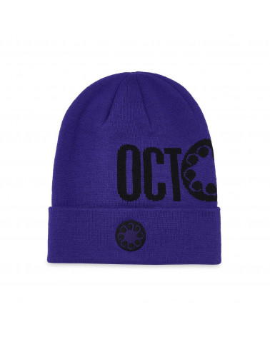 Octopus Logo Fold Beanie Purple