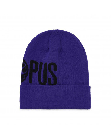 Octopus Logo Fold Beanie Purple