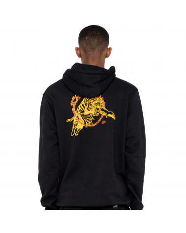 Santa Cruz Sweatshirt Salba Tiger Club Hood Black