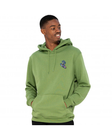 Santa Cruz Sweatshirt Growth Hand Hood Dill Green