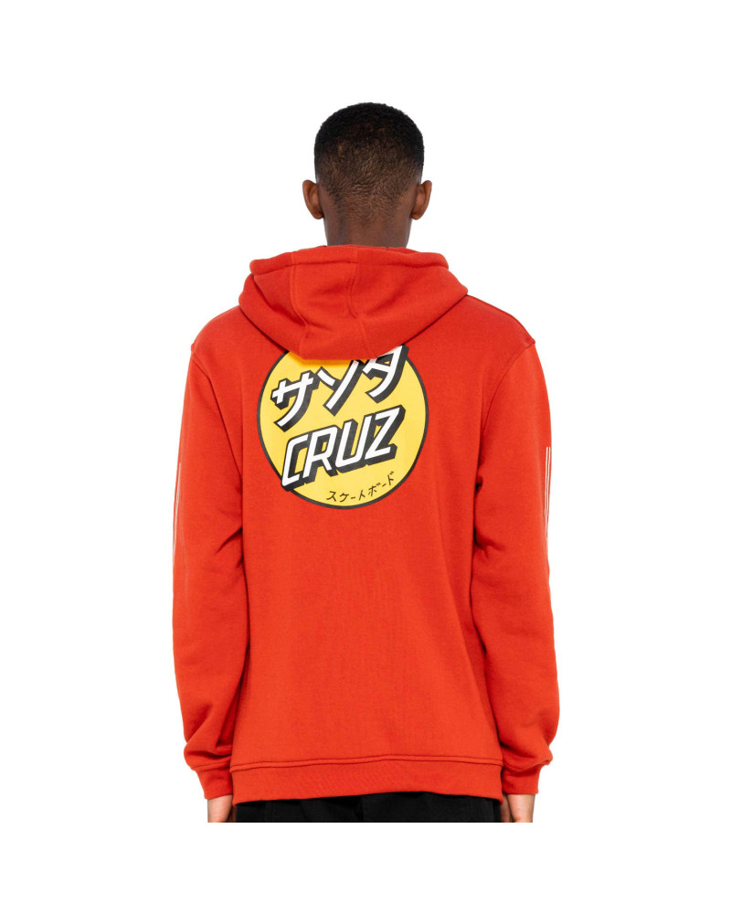 Santa Cruz Felpa Mixed Up Dot Hood Ketchup