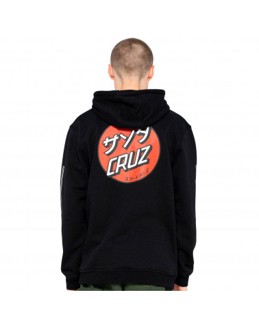Santa Cruz Felpa Mixed Up Dot Hood Black