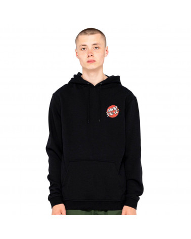 Santa Cruz Felpa Mixed Up Dot Hood Black