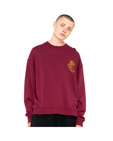 Santa Cruz Sweatshirt Void Hand Crew Burgundy