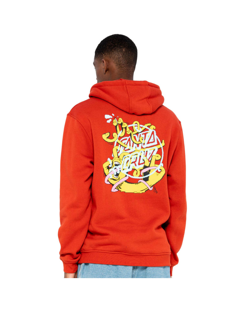 Santa Cruz Sweatshirt Ermsy Twisted Hand Hood Ketchup