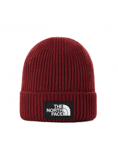 The North Face Cappello Logo Box Cuff Beanie  Brick House Red