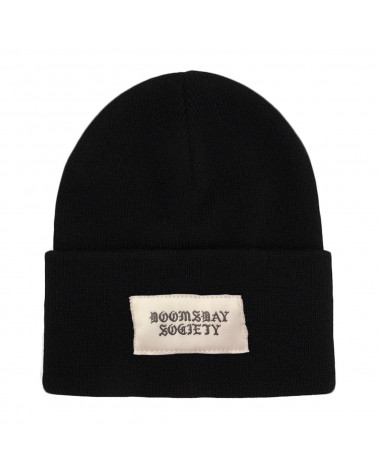 Doomsday Cappello Logo Tag Beanie Black