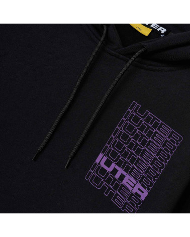 Iuter Sweatshirt Spine Hoodie Black