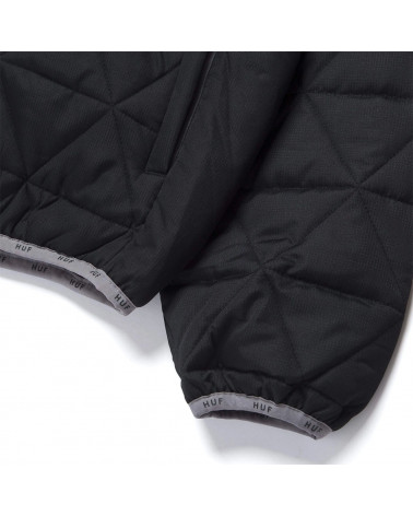 HUF Polygon Quilted Jacket Black