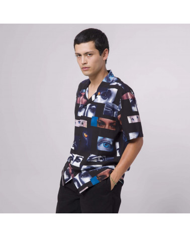 HUF Camicia Optic SS Resort Top Black