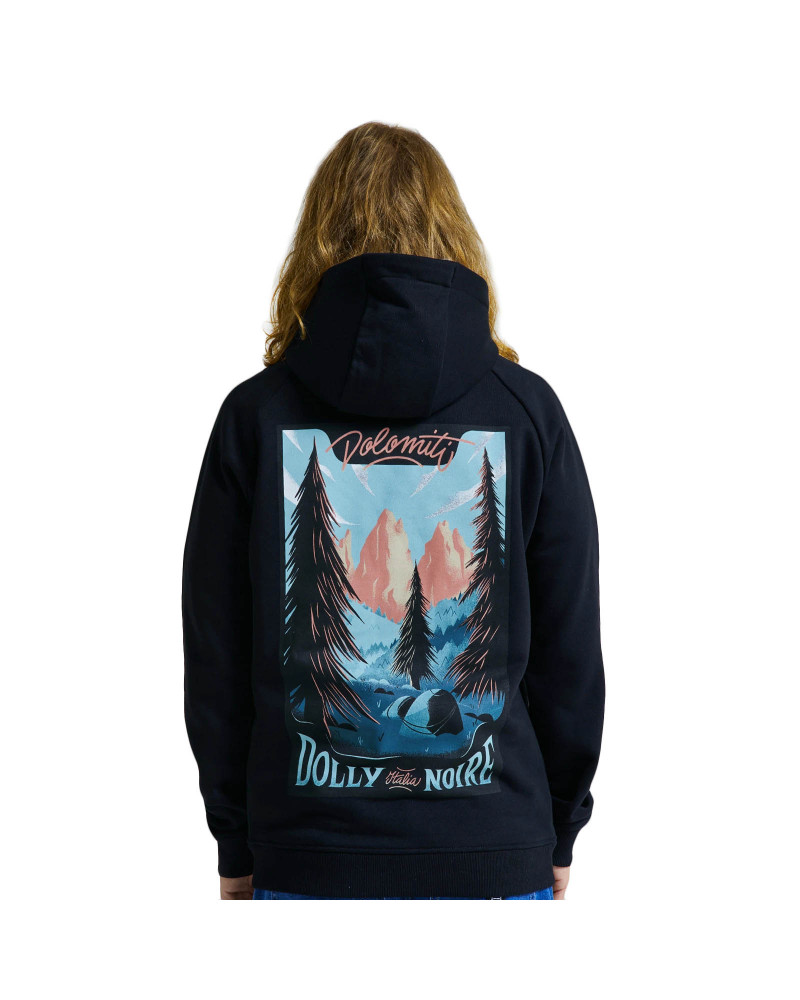 Dolly Noire Felpa Dolomiti Hoodie Black