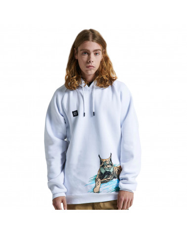 Dolly Noire Felpa Lince Hoodie White