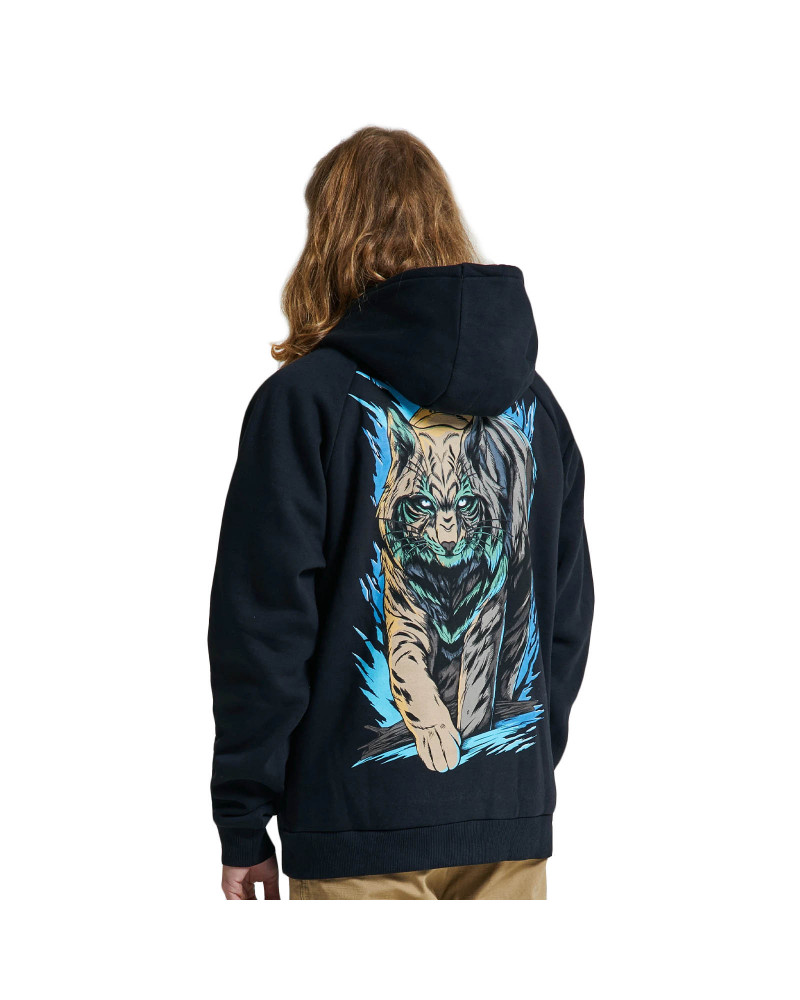 Dolly Noire Felpa Lince Hoodie Black