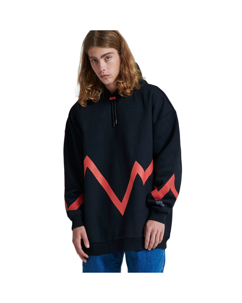 Dolly Noire Sweatshirt Bench Duomo Rovesciato H Over Line Red