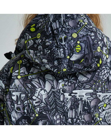 Dolly Noire Giacca Bosco Net Jacket Hoodie Zip