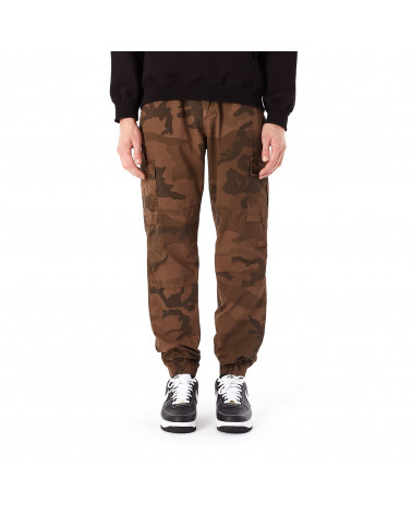 Iuter Pantaloni Cargo Camo Jogger Camo Marrone
