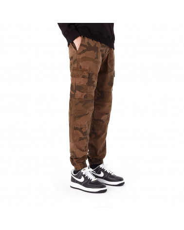 Iuter Pantaloni Cargo Camo Jogger Camo Marrone