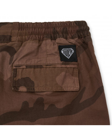 Iuter Pantaloni Cargo Camo Jogger Camo Marrone