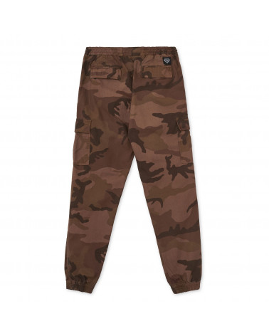 Iuter Pantaloni Cargo Camo Jogger Camo Marrone