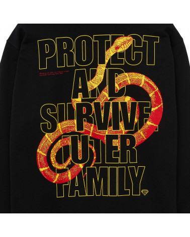 Iuter Sweatshirt Stay Alive Hoodie Black