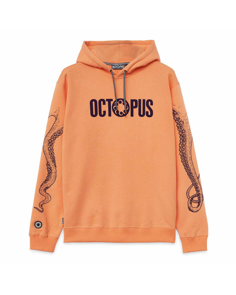 Octopus Felpa Outiline Logo Hoodie Peach