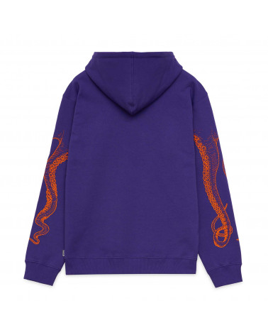 Octopus Sweatshirt Outiline Logo Hoodie Purple