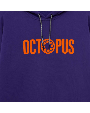 Octopus Felpa Outiline Logo Hoodie Purple