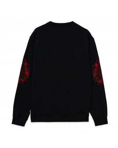 Iuter Sweatshirt Dragon Crewneck Black