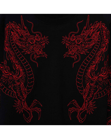 Iuter Felpa Dragon Crewneck Black