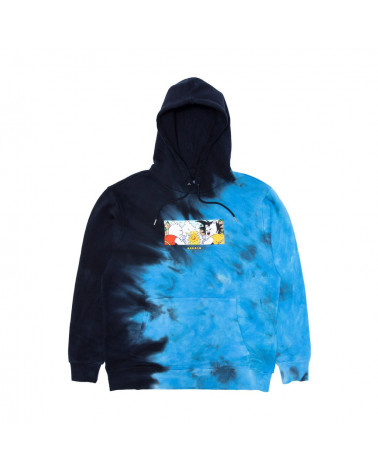 RIPNDIP Felpa Nermku Battle Hoodie Black/Blue Half Dye